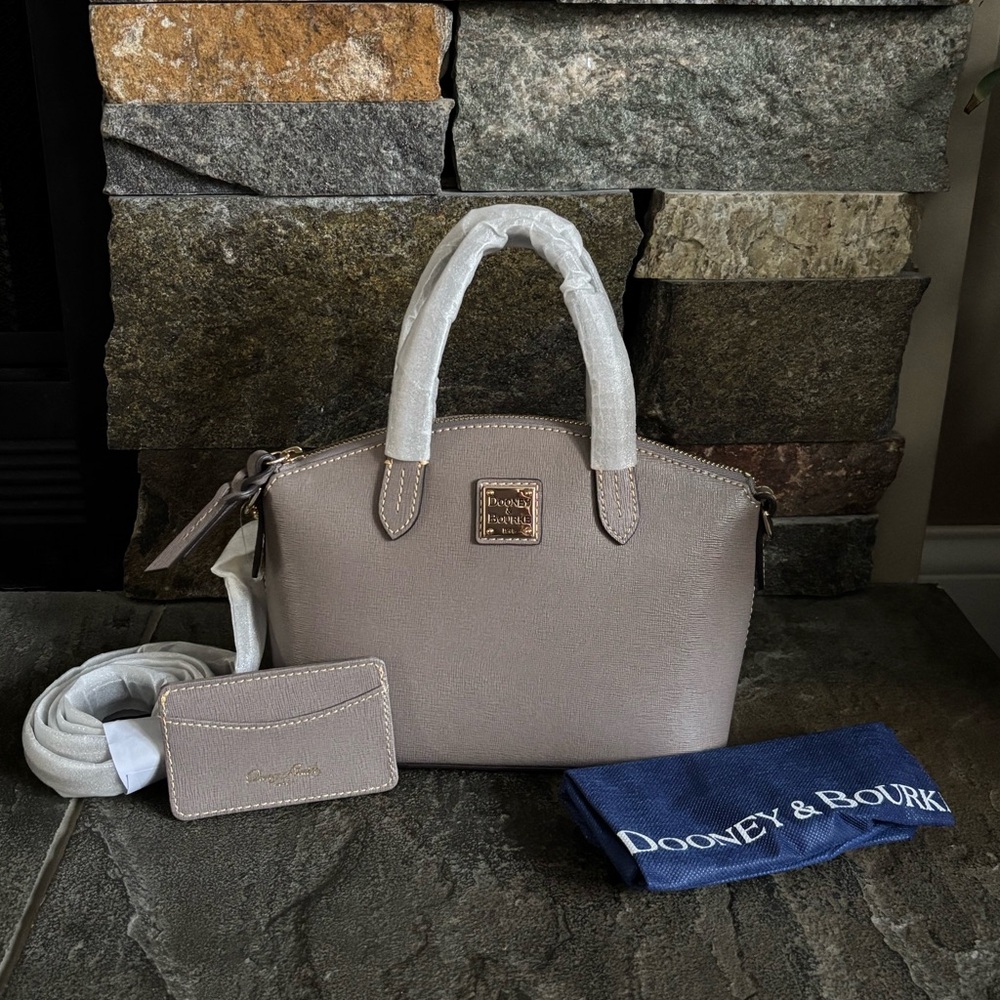 NWT Dooney & Bourke Ruby Satchel Crossbody with Card Case